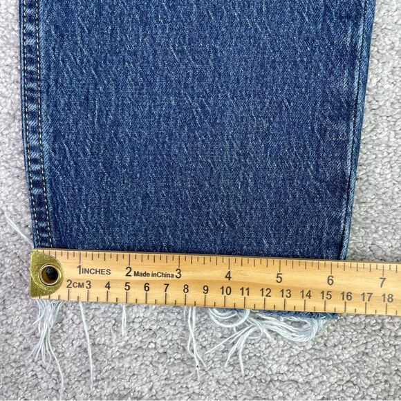 Gap Jeans Women’s 26 Blue Cheeky Straight High Rise Dark Wash Button Fly - Picture 9 of 10
